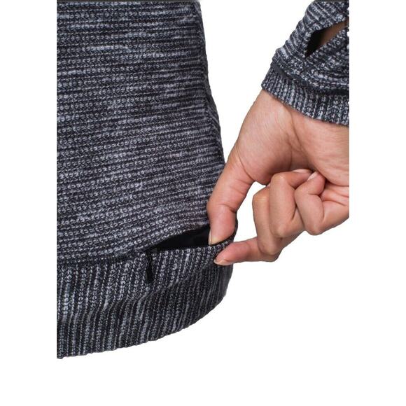 Lululemon Race Your Pace Long Sleeve Running Shirt Women's Size 8 Gray/Black - Picture 3 of 16